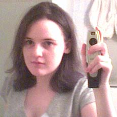 this is the least blurry though the whole outfit isn't showing; you can see I put makeup on; at 4am..bwah!